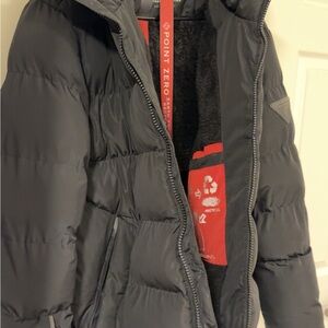 Point Zero Men's Puffer Jacket - Dark Gray